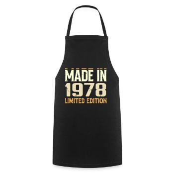 Cadeau Anniversaire 1978 Génial Depuis 1978 Retro - Tablier de cuisine - noir - Devant - AI Model Male 185 dark (185cm)