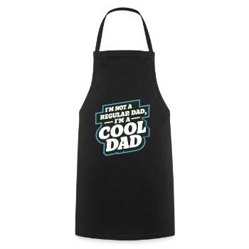 Papa cool disant que la fête des pères est le meilleur papa - Tablier de cuisine - noir - Devant - AI Model Male 185 dark (185cm)