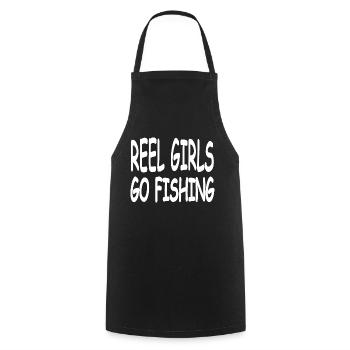 Angling - Cooking Apron - black - Front - AI Model Male 185 dark (185cm)