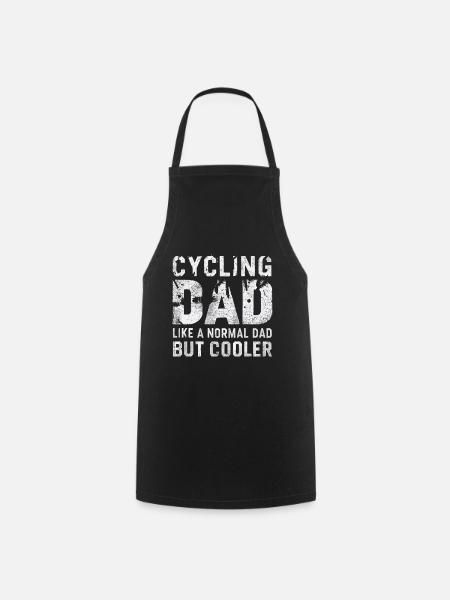 Bicycle Saying Dad Mountain Bike Cycling - Cooking Apron - black