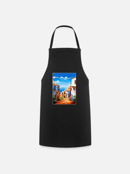 Almería Spanien Vintage Reiseplakat WPA Souvenir - Kochschürze - Schwarz