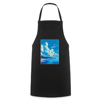 Cote D Azur France French Riviera France Poster - Cooking Apron - black - Front - AI Model Male 185 dark (185cm)