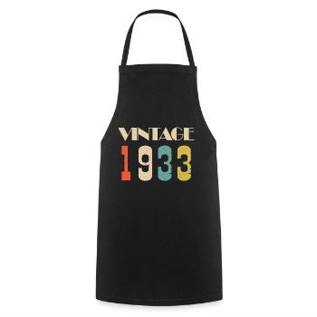 2014 Vintage Édition limitée Cadeau - Tablier de cuisine - noir - Devant - AI Model Male 185 dark (185cm)