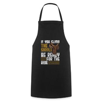 Wild West Courage Wild Country - Cooking Apron - black - Front - AI Model Male 185 dark (185cm)