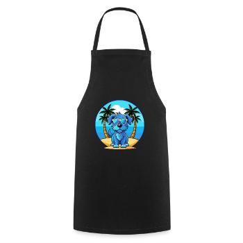Lunettes de soleil Blue Picardy Spaniel Dog Breed Cartoon - Tablier de cuisine - noir - Devant - AI Model Male 185 dark (185cm)