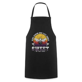Bee Honeycomb Insect Beekeeper - Cooking Apron - black - Front - AI Model Male 185 dark (185cm)