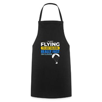 Paramotor Pilot Paramotoring Powered Paraglider - Cooking Apron - black - Front - AI Model Male 185 dark (185cm)