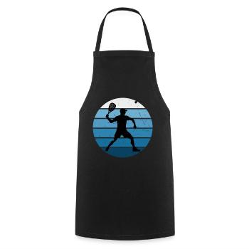 Pickleball Racquetball Women's Pickleball - Cooking Apron - black - Front - AI Model Male 185 dark (185cm)