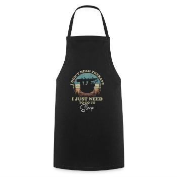 Sleeping Dream Pillow - Cooking Apron - black - Front - AI Model Male 185 dark (185cm)