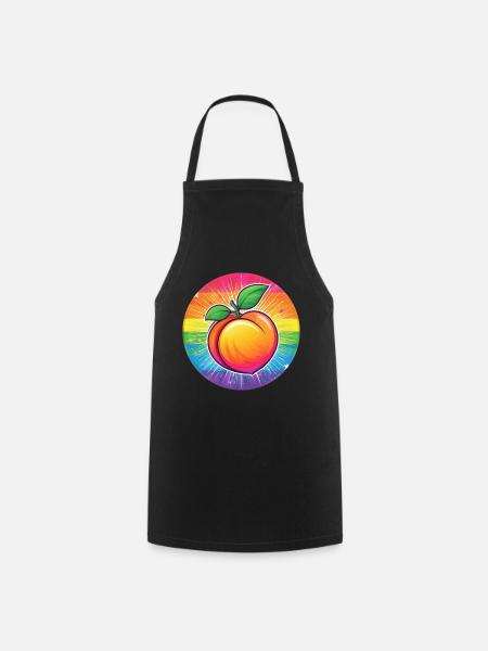 LGBTQ Pfirsich - Kochschürze - Schwarz