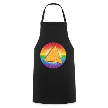 LGBTQ Nacho - Tablier de cuisine - noir - Devant - AI Model Male 185 dark (185cm)