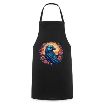 5 de Mayo Party Drinko de Mayo Parrot, - Cooking Apron - black - Front - AI Model Male 185 dark (185cm)