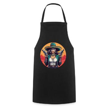 5 de Mayo Party Drinko de Mayo Bandita - Cooking Apron - black - Front - AI Model Male 185 dark (185cm)