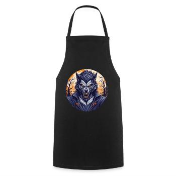 Gruseliges Halloween-partykostüm Werwolf - Cooking Apron - black - Front - AI Model Male 185 dark (185cm)