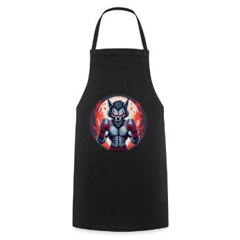 Gruseliges Halloween Party Kostüm Werwolf Boxen - Cooking Apron - black - Front - AI Model Male 185 dark (185cm)