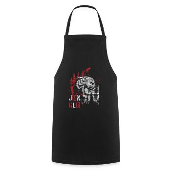 Style Modern Red Polka - Cooking Apron - black - Front - AI Model Male 185 dark (185cm)