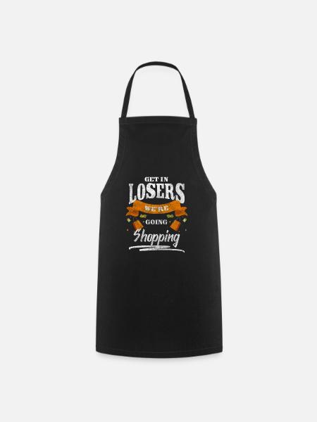 Shopping Shopping Clothing Shopping Queen - Cooking Apron - black