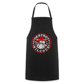 Rock Music Band Guitar Rock and Roll - Cooking Apron - black - Front - AI Model Male 185 dark (185cm)