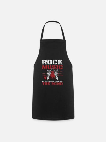 Rock Musik Musik Gitarre - Kochschürze - Schwarz