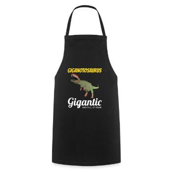 Giganotosaurus Dinosaur Dino Paleontologist Fossil - Cooking Apron - black - Front - AI Model Male 185 dark (185cm)