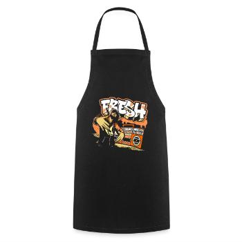 Urban Spray Can Breakdance Streetstyle - Cooking Apron - black - Front - AI Model Male 185 dark (185cm)