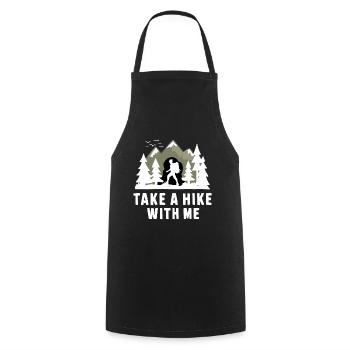 Wandern Wanderer Take A Hike With Me - Cooking Apron - black - Front - AI Model Male 185 dark (185cm)