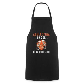 Shoes Woman Fashion Addicted - Cooking Apron - black - Front - AI Model Male 185 dark (185cm)