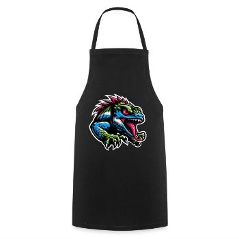 Caméléon - Tablier de cuisine - noir - Devant - AI Model Male 185 dark (185cm)