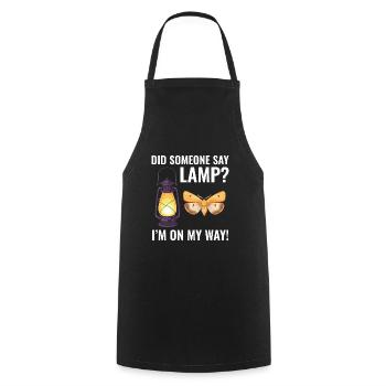 Moth Nocturnal Animal Insect Collector Entomology - Cooking Apron - black - Front - AI Model Male 185 dark (185cm)