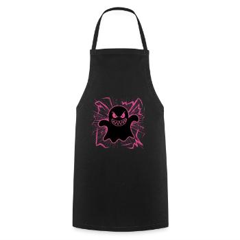 fantôme Halloween fantômes motif effrayant - Tablier de cuisine - noir - Devant - AI Model Male 185 dark (185cm)
