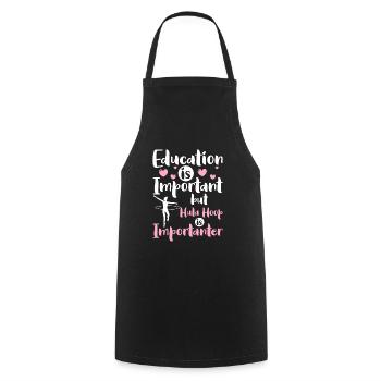 Sport Weight Loss Hoopdance - Cooking Apron - black - Front - AI Model Male 185 dark (185cm)