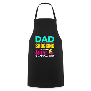 Electrician Electrical Technician Valentines Day - Cooking Apron - black - Front - AI Model Male 185 dark (185cm)