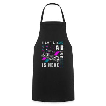 Fête, Disque vinyle, Danse, Musique, Basse - Tablier de cuisine - noir - Devant - AI Model Male 185 dark (185cm)