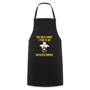 Electrician Halloween Ghost Untested Ground Safety - Cooking Apron - black - Front - AI Model Male 185 dark (185cm)