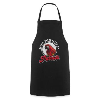 Plumes d’ara Bien-être animal Biodiversité - Tablier de cuisine - noir - Devant - AI Model Male 185 dark (185cm)