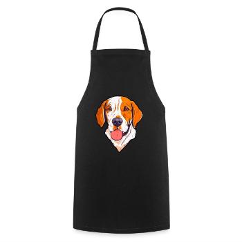 Propriétaire de chien Maître chiot - Tablier de cuisine - noir - Devant - AI Model Male 185 dark (185cm)