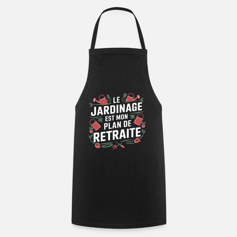 Plan Retraite - Tablier de cuisine - noir