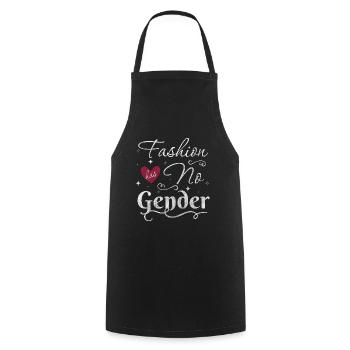 Fashion Lovers Shopping Catwalk Shopping Queen - Cooking Apron - black - Front - AI Model Male 185 dark (185cm)