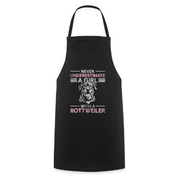 Pedigree Dog Loyalty Dog Lover Walk - Cooking Apron - black - Front - AI Model Male 185 dark (185cm)