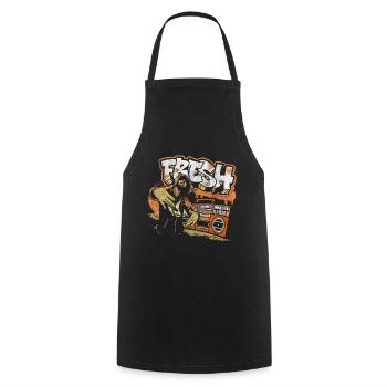 Graffiti Art Streetwear Unique - Cooking Apron - black - Front - AI Model Male 185 dark (185cm)