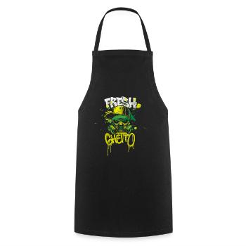 Graffiti Art Fashion Eye-catching - Cooking Apron - black - Front - AI Model Male 185 dark (185cm)