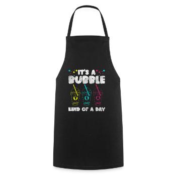 Boba Drink Syrup To-Go Drink - Cooking Apron - black - Front - AI Model Male 185 dark (185cm)
