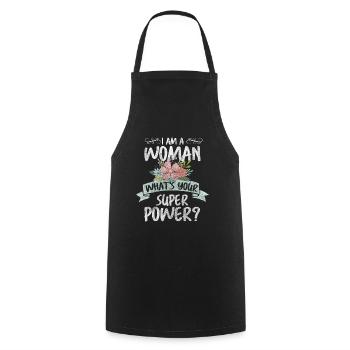 International Women's Day Feminism Together - Cooking Apron - black - Front - AI Model Male 185 dark (185cm)