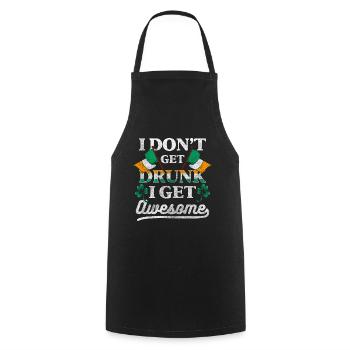 Irland Trinken Reisen Whiskey - Kochschürze - Schwarz - Vorne - AI Model Male 185 dark (185cm)