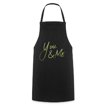 YOU & ME - Kochschürze - Schwarz - Vorne - AI Model Male 185 dark (185cm)
