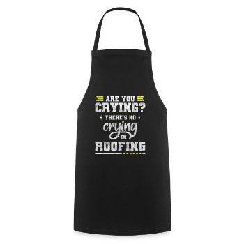 Roofing House Builder Held - Cooking Apron - black - Front - AI Model Male 185 dark (185cm)