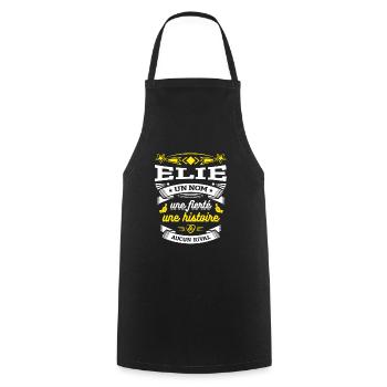 ELIE UN NOM UNE FIERTÉ AUCUN RIVAL - Tablier de cuisine - noir - Devant - AI Model Male 185 dark (185cm)