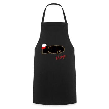 Hip Hop Rap - MC - Breakdance - Kochschürze - Schwarz - Vorne - AI Model Male 185 dark (185cm)