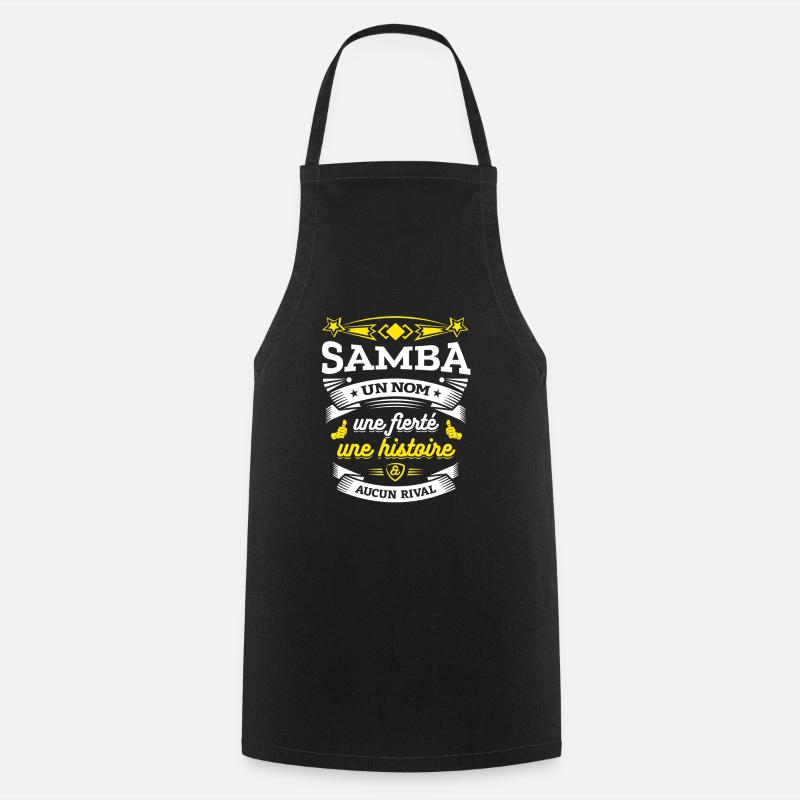 SAMBA UN NOM UNE FIERTÉ AUCUN RIVAL - Tablier de cuisine - noir