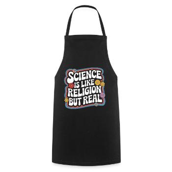 Atheismus Atheist Anti-Religion Agnostiker - Kochschürze - Schwarz - Vorne - AI Model Male 185 dark (185cm)